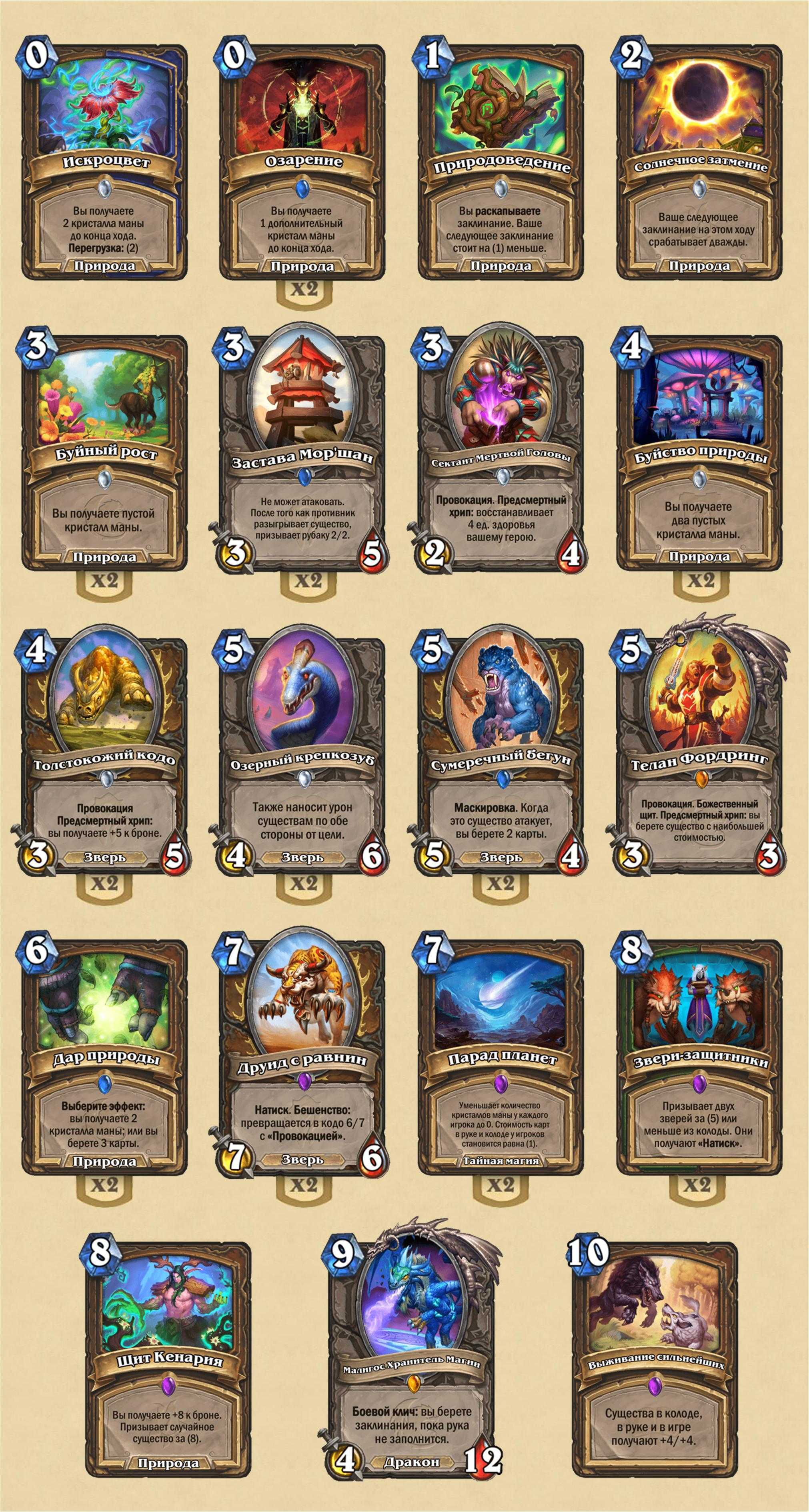 Лучшие колоды hearthstone classic — колоды на все классы