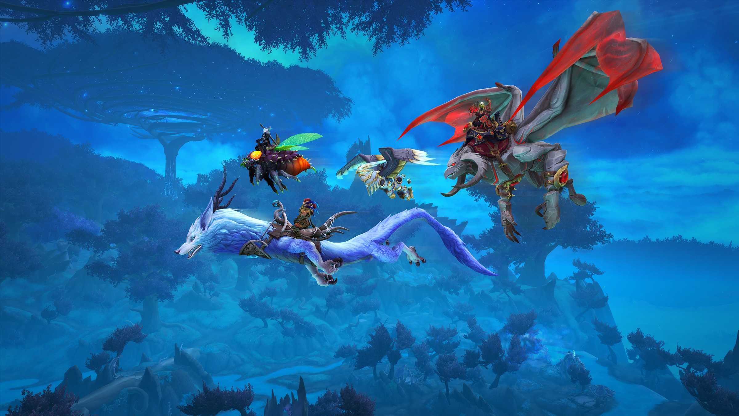 Парящая земля 2. Wow средства передвижения. World of Warcraft Небесная высь. Средства передвижения волшебные птицы и драконы. Wow 15 июня.